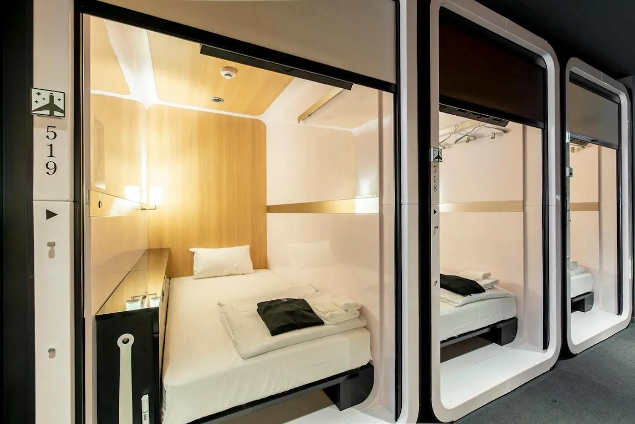 Kapszulahotel First Cabin Nihonbashi Suitengu Tokió Japán